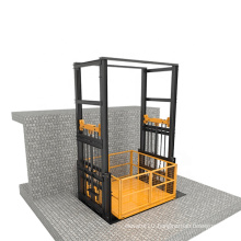 China Hydraulic Building Construction Materials Lift Vertical Guide Rail Cargo Lift Warehouse Lift